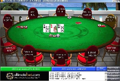 Play poker now with ultimate bet .com